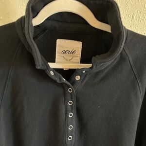 Aerie Charcoal Button-Up Top